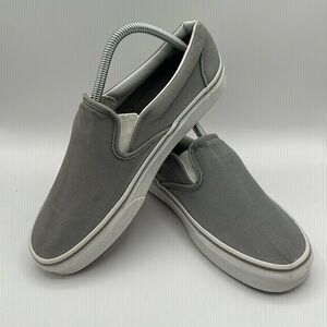Vans Classic Slip On Shoes Charcoal Gray. Women's Size 9.5 - Mens Size 8.0